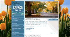 Desktop Screenshot of cityofcresco.com